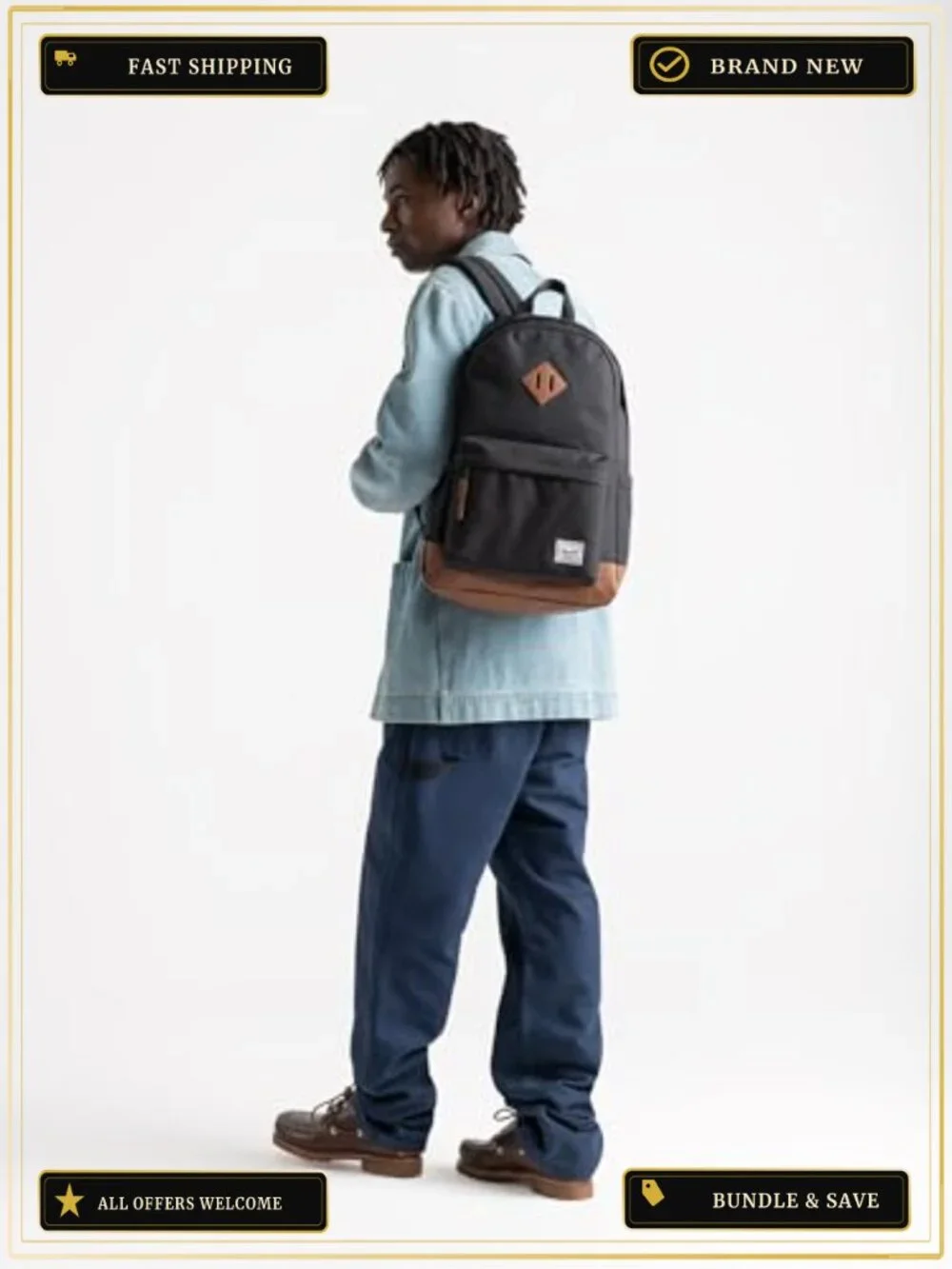 Herschel Heritage Backpack 24L Recycled Polyester Laptop Backpack Travel Hiking